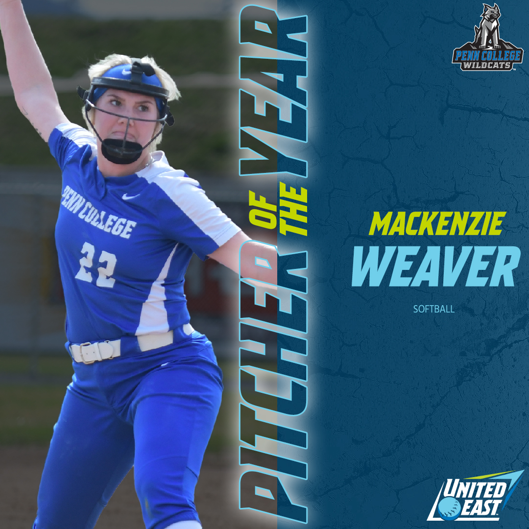 GoUnitedEast's tweet photo. 👑of the⭕️ #RisingUnited

Penn College's Weaver dominated from the circle all season, holding a sub-1.00 ERA while totaling 140 strikeouts and 16 wins!

@PCTAthletics / @PCTSoftball https://t.co/k9Wgatacmg