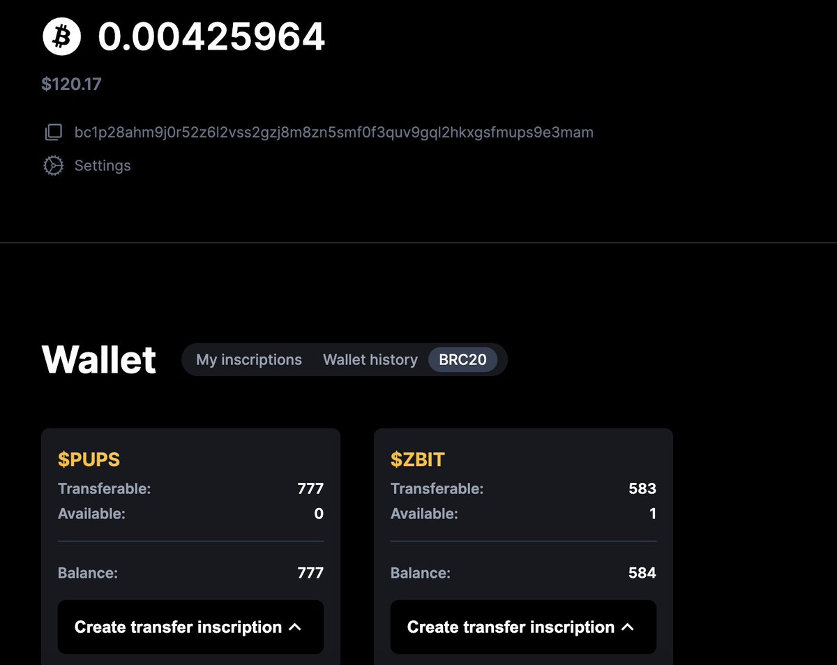 Rencrypta's tweet image. Ok, brc20 ZBITs from @btcordinal are minted and delivered to my wallet. Hooray !!

If you are allowlist then you need asap to go mint
ordinalsbot.com/mint/brc20-zbit
#zbit #BRC20 #btcmachine
