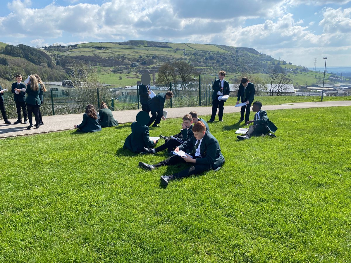 Our Year 8 @trinityacademyH students have been busy investigating the question "How sustainable is our local area?" 🤔🗺️🌳 They have also been checking on the #TMATEarthshot tree that they planted within their academy grounds 💚🙌 

 #Geography #Outdoors #TrinityMAT #Halifax