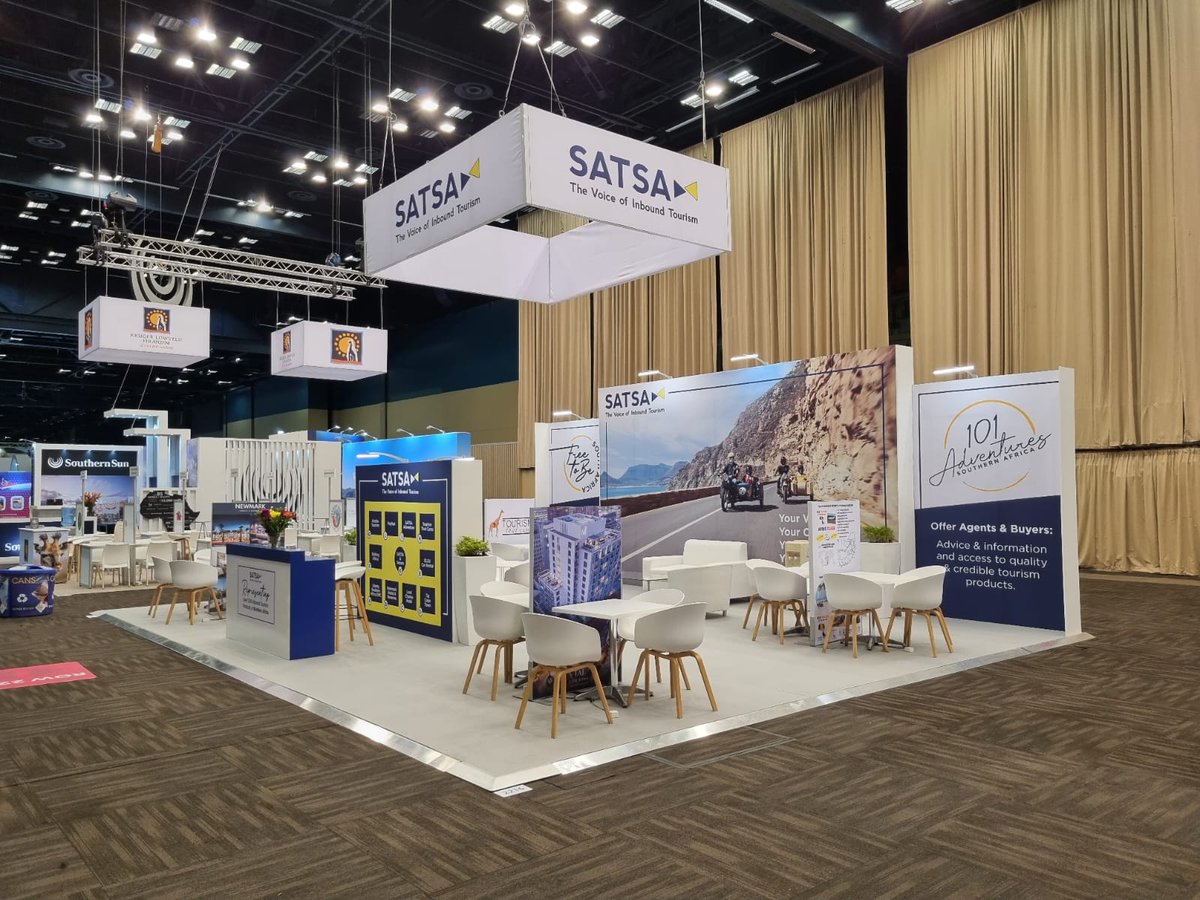 ScanDisplay's tweet photo. It’s really wonderful to see so many exhibitors and visitors at this year’s @travel_indaba @DurbanICC. Here are some of the stands we built for clients in the tourism sector. https://t.co/IXR9rrgskr