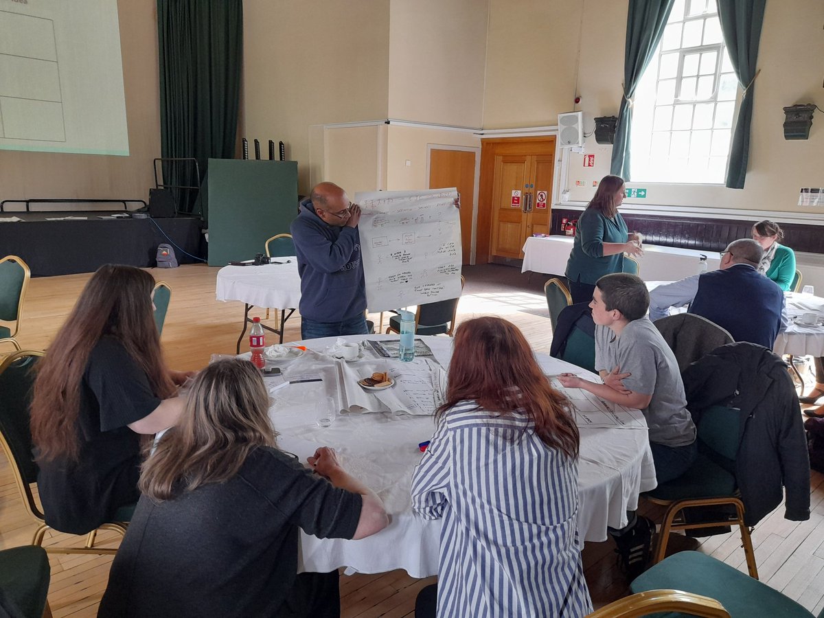 martin_downes's tweet photo. Drawing as thought. Each team produced a storyboard of their idea to present to other teams for feedback. This promotes open and co-operative working in a community event. @Cwmpas_Coop @TaiCalon @CCLHCymru @BlaenauGwentCBC #HousingHack #StartSomethingGood https://t.co/e1wwgO49U3