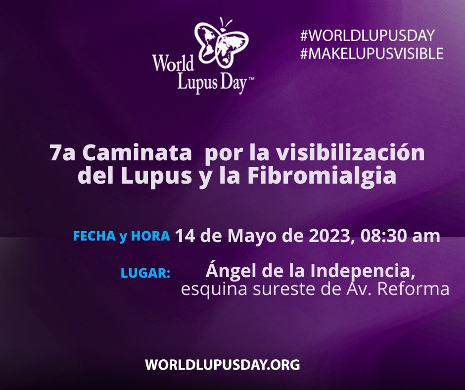 AguedaMGA's tweet photo. Próximo domingo 14 de mayo en la Ciudad de México 
#díamundialdellupus #warrior #LupusMéxico #haciendovisibleloinvisible
#MesDelLupus #AprendeDeLupus #lupusawarenessmonth #lupus #lupuswarrior #lupusawareness
@LupusOrg 
colectivo #LupusAtenciónYA https://t.co/DGfvM9xwIi