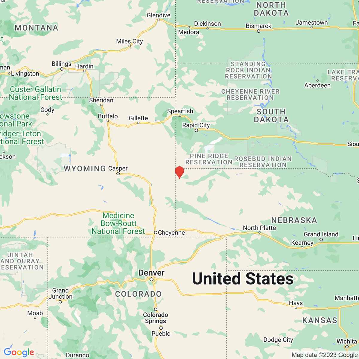 New town every hour on Twitter "Harrison, Nebraska Population 223