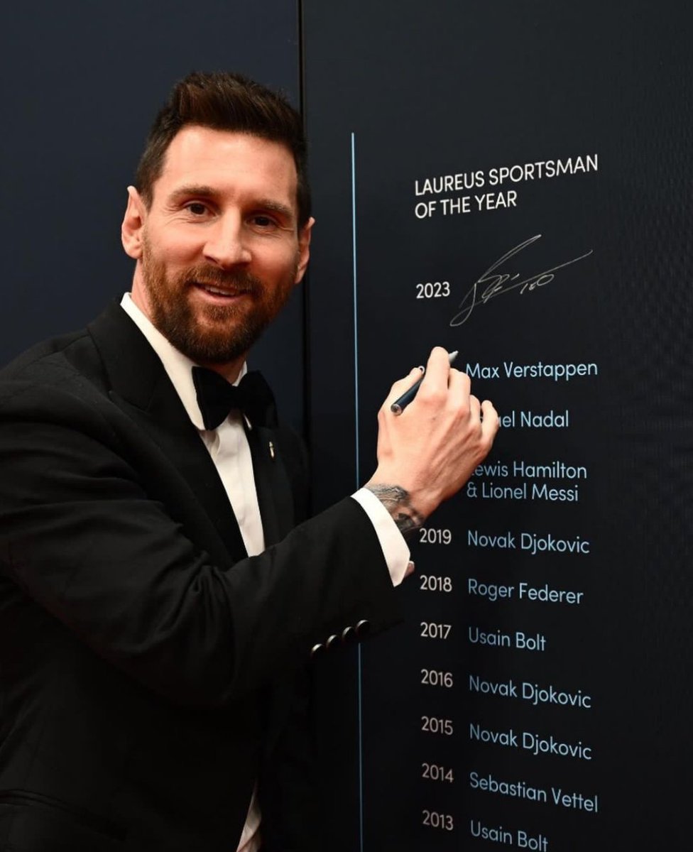 The Laureus World Sports Award winner 2023 - Lionel Messi⚽. #ChampionsLeague #football #sports #Trending #laureusaward #Laureus23 #FIFAWorldCup #Messi𓃵 #Messi #LionelMessi #LionelMessi𓃵 .