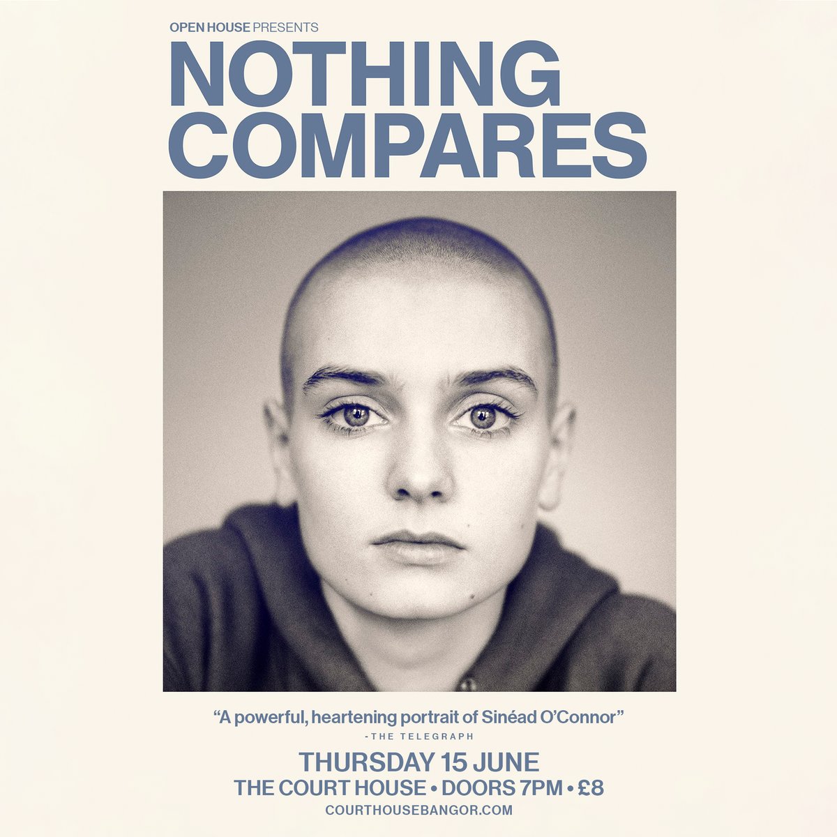 Some of us in the office are big fans of @SineadOConnor, so we're thrilled that Nothing Compares, the powerful documentary on her life, will be coming to The Court House big screen on Thursday 15th June.
