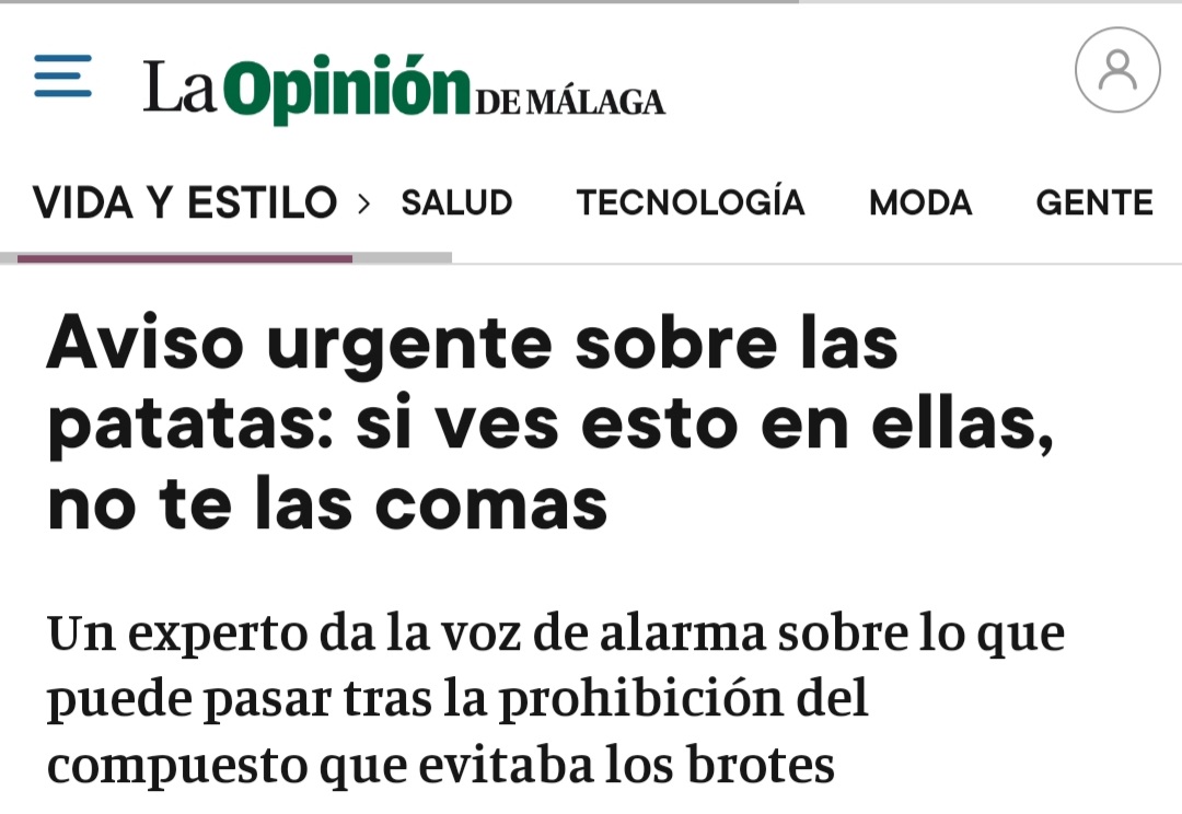 gominolasdpetro's tweet photo. No es un aviso urgente ni hay por qué tirar las patatas. Nunca he dicho tal cosa. No se dice en el hilo
https://t.co/skfZjwdfnN
 ni tampoco en su artículo. Ruego @opiniondemalaga que modifiquen esos titulares o que no utilicen mi nombre ni mi trabajo para justificarlos. Gracias https://t.co/Z3RAh0Ow6E