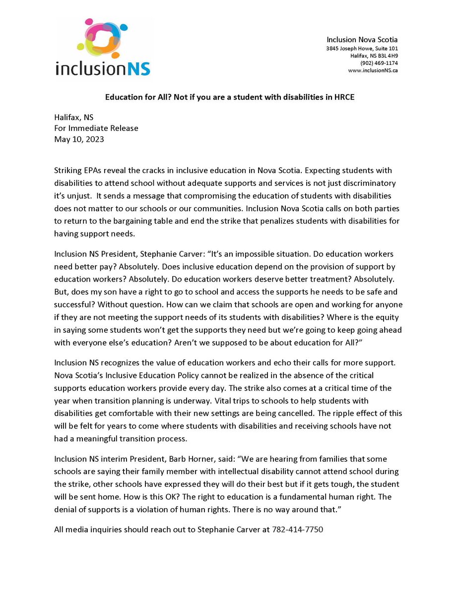 Inclusion NS tweet media