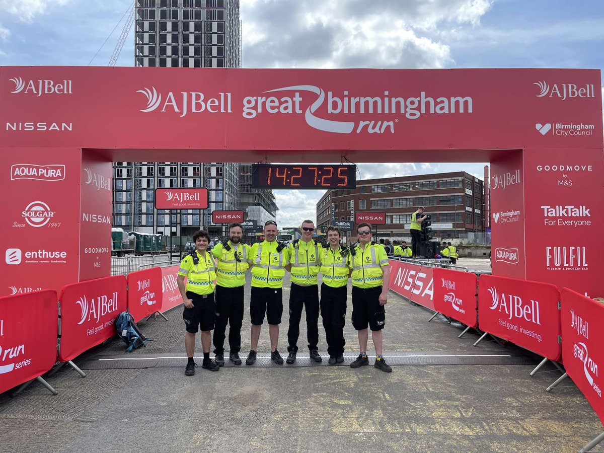 Some of our unit were at the Great Birmingham Run last weekend!
Cosmo and James were helping as Cycle Responders and managed to cycle around 26miles and Beth led the Treatment Centre.
Alastair was also the sector command to support other treatment centres across the event