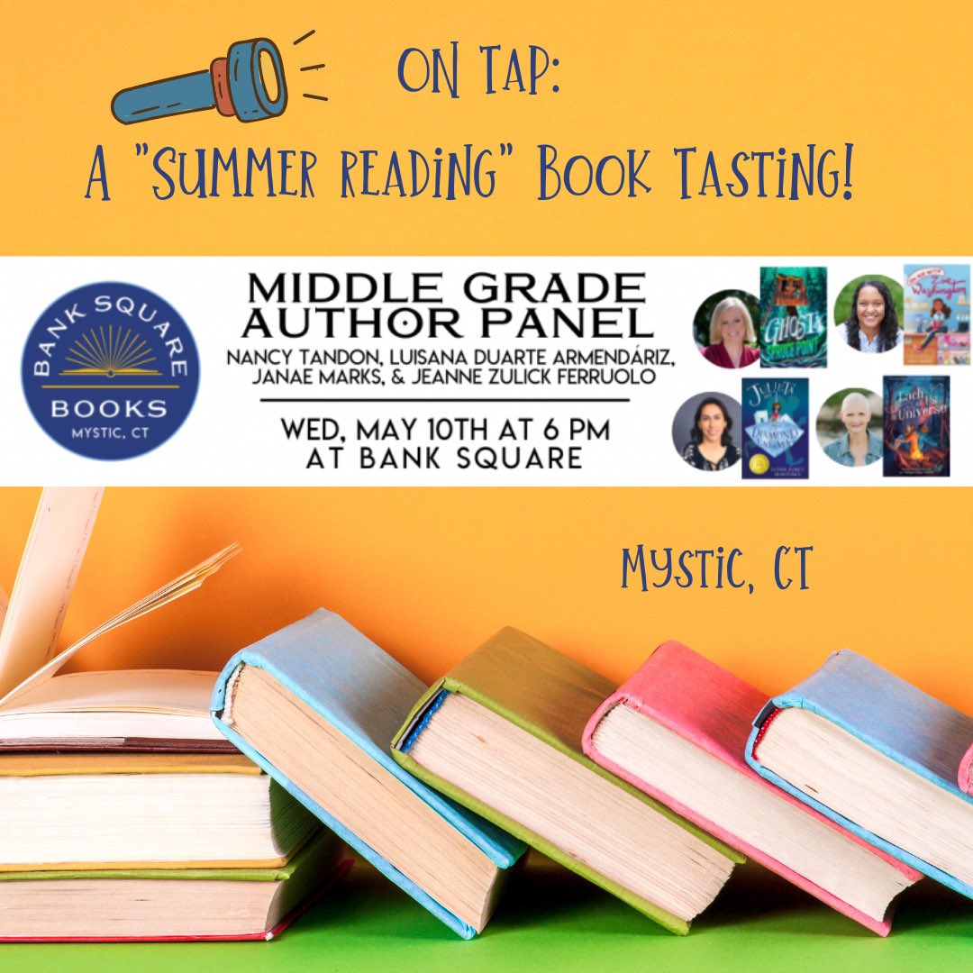 Today!! So excited to join these talented authors at Bank Square Books in Mystic❤️📚❤️ @bsb_savoy @JanaeMarksBooks @NancyTandon @nanerias !!!
