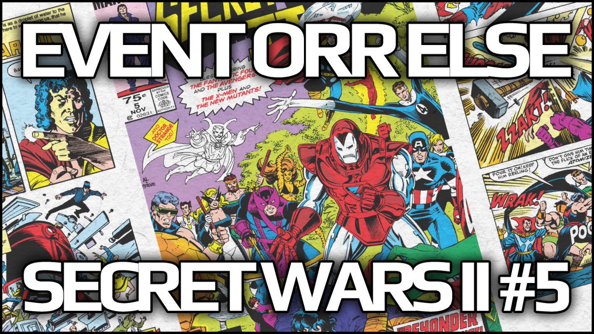 SteevenOrrElse's tweet photo. Today on #EventOrrElse, the Beyonder destroys a train, acquires a traveling companion, and picks a fight with the Celestials.
All this and more in issue #5 of Secret Wars II, published by Marvel Comics in August, 1985.
Join me, won't you.
https://t.co/pWmtR9Qr9v https://t.co/qmBLk8znTn