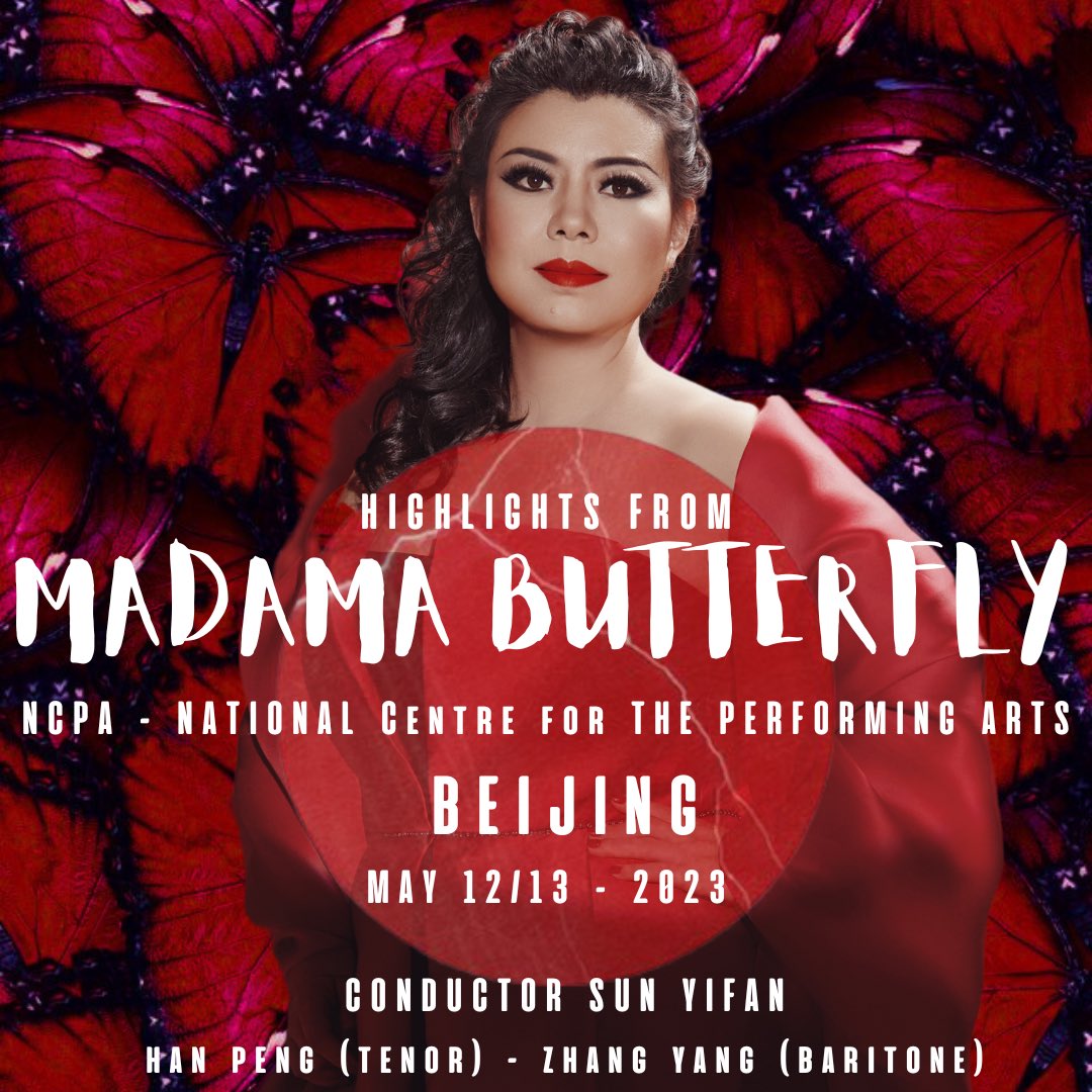 𝓓𝓸𝓵𝓬𝓮 𝓷𝓸𝓽𝓽𝓮… ✨
It’s wonderful to return to my beloved Butterfly🦋  This time for a special concert with the #NCPaOrchestra conducted by Mº Sun Yifan 🎶💙 See you all in #Beijing 🇨🇳 

#HuiHe #MadamaButterfly #china #puccini #opera