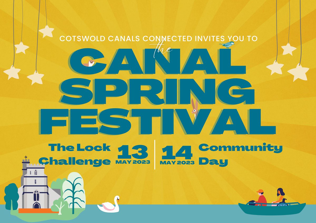 We are pleased to sponsoring the @CanalsConnected Canal Spring Festival which is taking place on 13th&14th May. 
There are lots of activities planned across whole weekend for the whole community! 
Find out more about the Canal Spring Festival here: canalfestival.co.uk