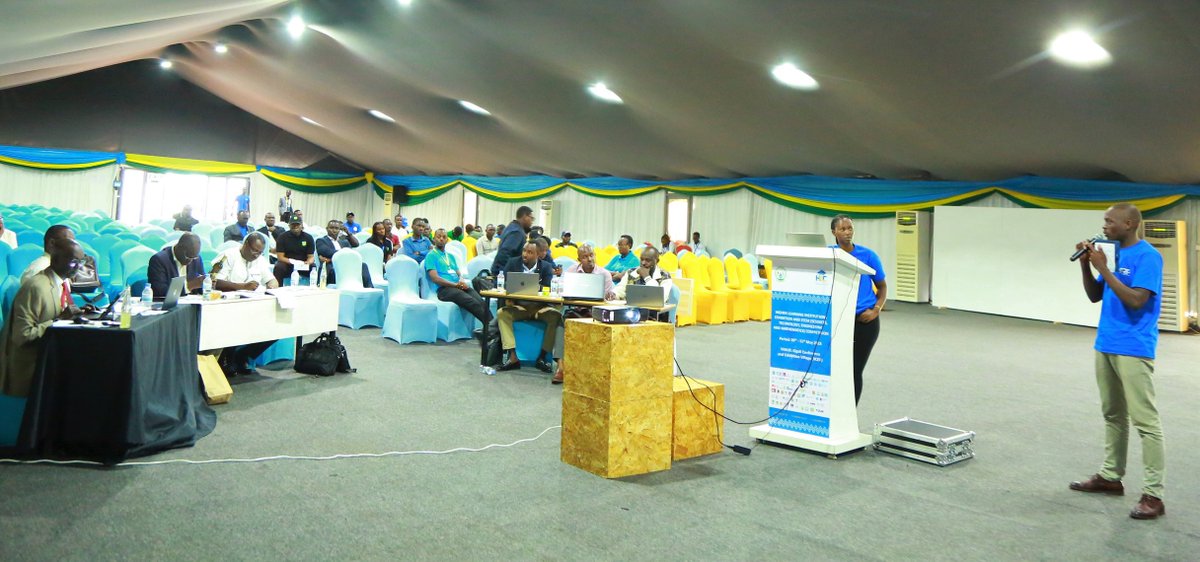 MusanzeCollege's tweet photo. Happening now at Kigali Conference &amp; Exhibition Village: Our students, Ndagijimana Christian &amp; Uwase Cyuzuzo are presenting their Innovative Projects "Processing of Irish potatoes into Wine, Starch &amp; Biscuits, and Yummy Digestive Cookies, in Exhibition and STEM Competition. https://t.co/n8AjlnOSo4