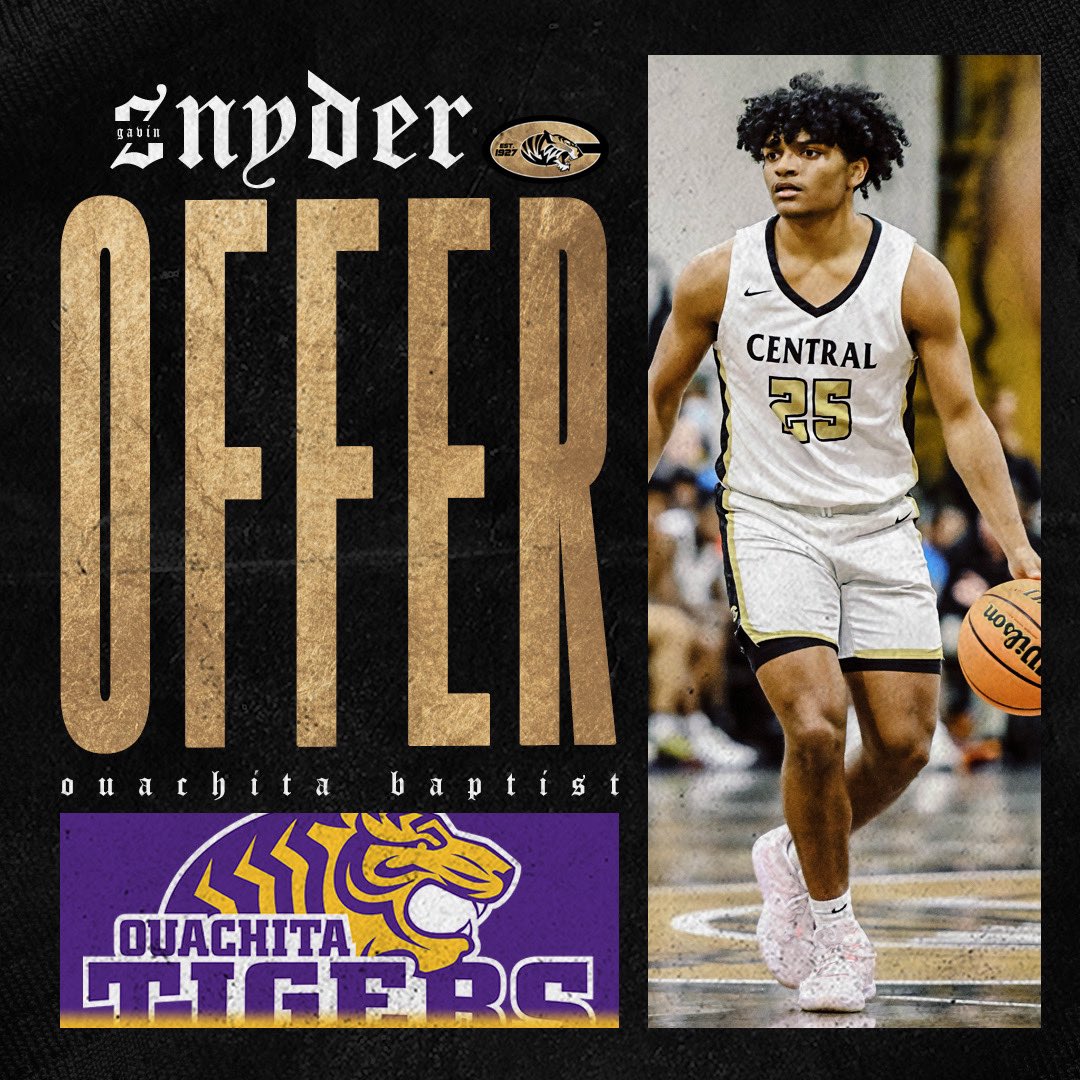 2023 PG Gavin Snyder has received an offer from Ouachita Baptist 🐯🟣 @Gavins_25 | @OBUMBB