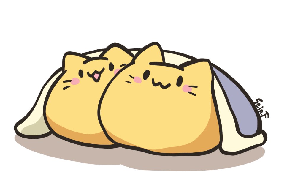 「Blobcatちゃん かわいいよね…」|冬里せいあのイラスト