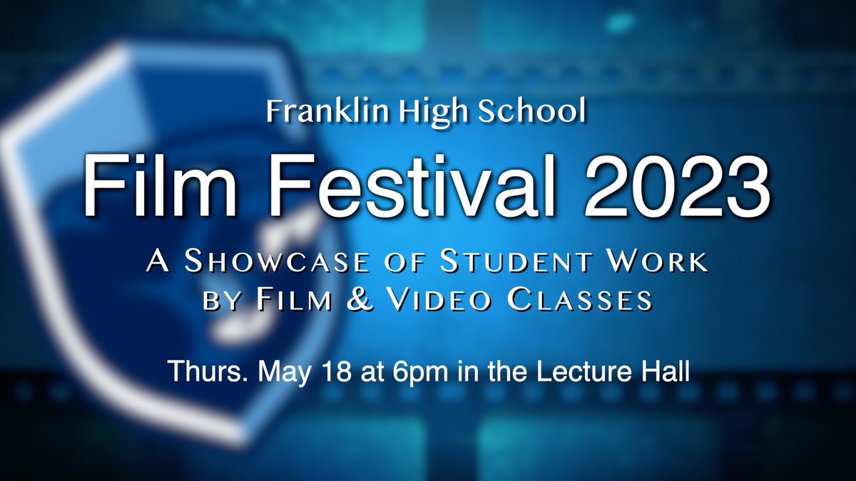 fhspanthertv's tweet photo. Our annual FHS Film Festival showcases student work from all media classes. Come and support our media students next Thursday @ 6pm! https://t.co/THldIEJKLW