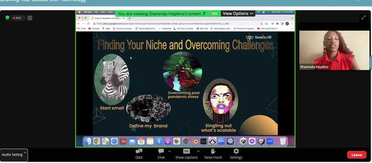 WomenTechNet's tweet image. "At first, I wanted to figure out what I wanted to do, how did I want people to interact with my product. I started with simple projects." - Sharenda Hopkins, Artist/ Digital Creator at @GameDevHQ
🌐 Happening now: women-in-tech-conference.vfairs.com
#wtgc2023 #womenintech #gamedevhq