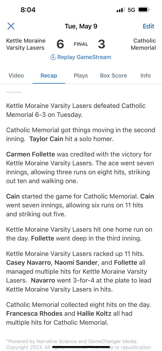 Last night double header recap