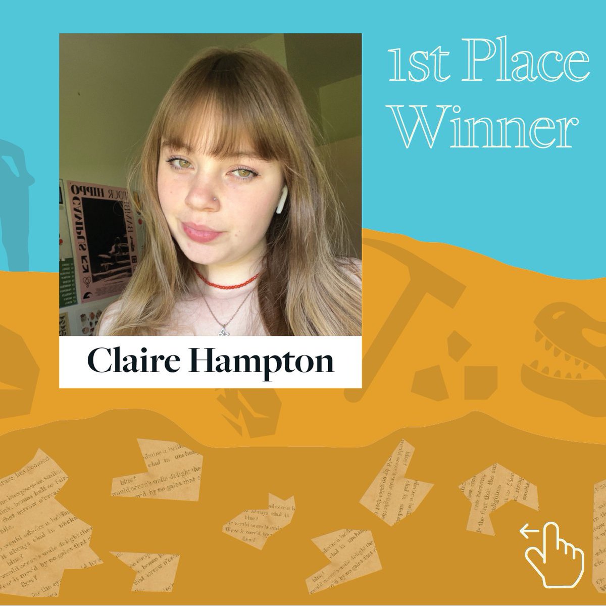 HCWEMiami's tweet photo. Congratulations to the winners of our Spring 2023 poetry contest: Claire Hampton (1st place), Adeline Roux (2nd place), Anna Boyer (3rd place), and Julia Quigley (staff pick)!
🔗Read their work on our website: https://t.co/5AILCifsX7
#hwcmiami #miamiOH #hcwe #poetry https://t.co/dCAUugJDMi