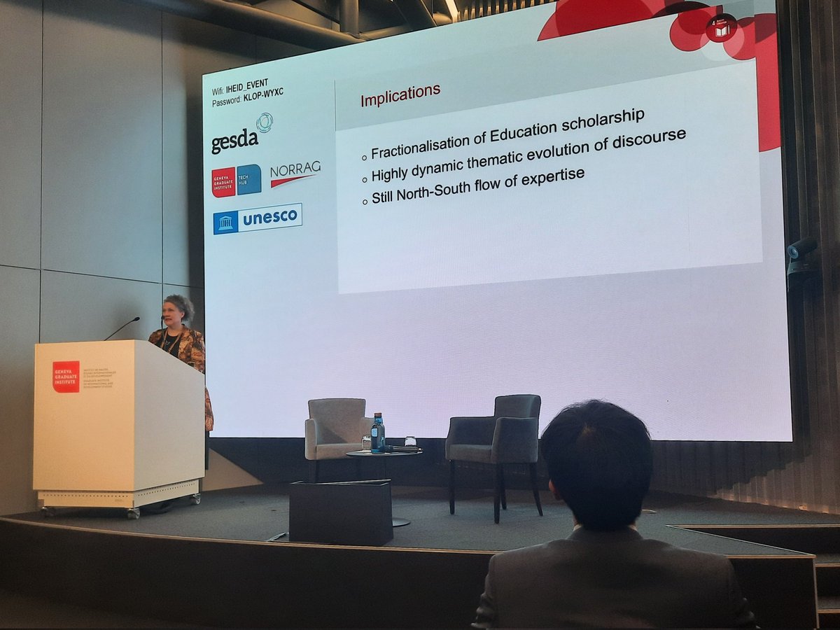norrag's tweet photo. 🎤 at #ScienceDiplomacyWeek:
@DrMoiraFaul presenting the comparative review of the #Education & #PublicHealth research landscapes
Followed by @ChanwoongBaek presenting findings on the use of evidence for policy, planning and implementation https://t.co/lzJsAgMRMt