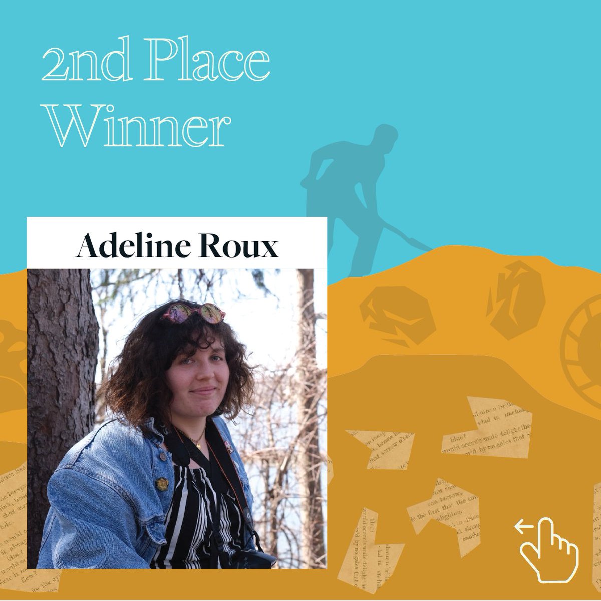 HCWEMiami's tweet photo. Congratulations to the winners of our Spring 2023 poetry contest: Claire Hampton (1st place), Adeline Roux (2nd place), Anna Boyer (3rd place), and Julia Quigley (staff pick)!
🔗Read their work on our website: https://t.co/5AILCifsX7
#hwcmiami #miamiOH #hcwe #poetry https://t.co/dCAUugJDMi