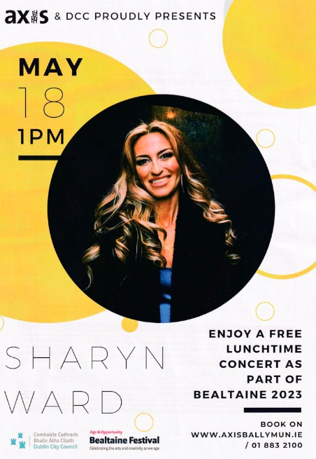 axisBallymun's tweet photo. @SharynWardMusic is back in @axisBallymun
next week for a free community concert as part of
@BealtaineFest 

📅 Thurs 18th, 1pm 💙 

🎟️https://t.co/wuNVgd8lzq https://t.co/Fq680ExQrk
