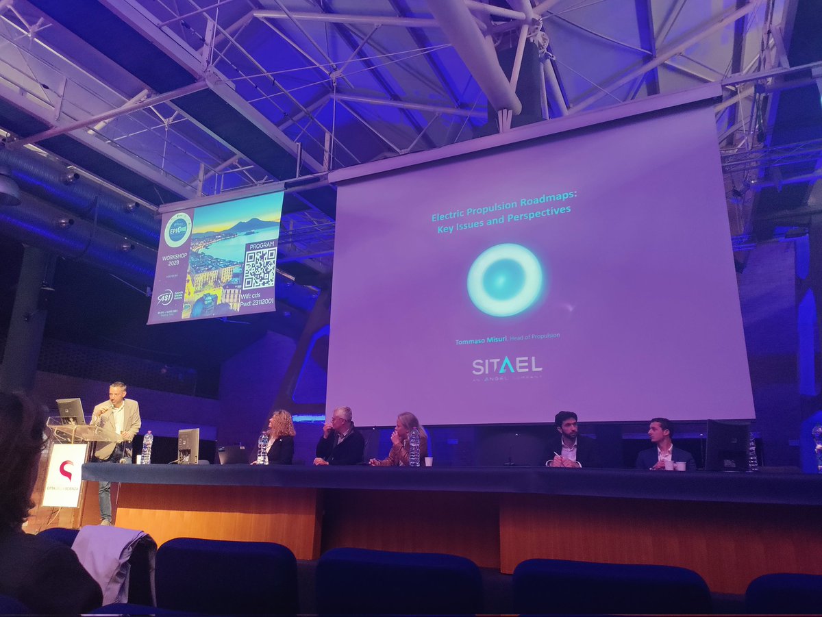📸 A wrap up of day 2️⃣ at <a href="/EPICh2020/">EPIC h2020</a> Workshop, in Naples, Italy. 
Another day full of presentations and a round table about thrusters and electric ⚡ propulsion systems! 
ASPIRE's status,  a high power hall propulsion system, was presented by the consortium coordinator <a href="/SITAELspa/">SITAEL</a>