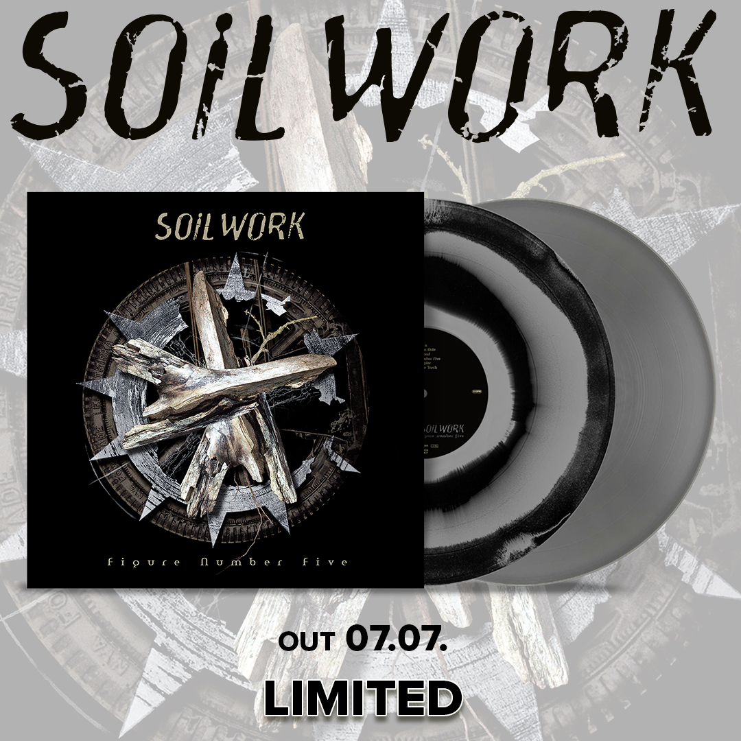 Soilwork's tweet photo. You guys have been asking for this 🔥

There's going to be a re-release of Figure Number Five on July 7th with pre-orders starting today.

FNF LP: https://t.co/EGyE3zSbwy
FNF T-shirt: https://t.co/wWSdlIgROr

#soilwork #figurenumberfive #nuclearblastrecords https://t.co/ndzbT63bfM