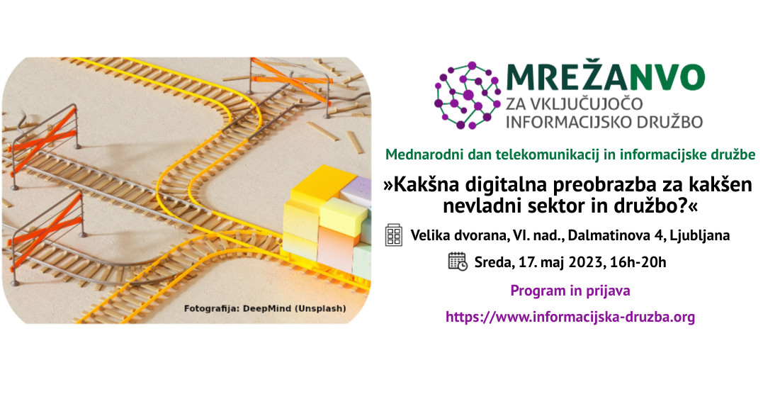 V sklopu »Iniciative nevladnih organizacij za digitalno suvereno družbo« bodo projekte predstavili <a href="/RampaLab/">RampaLab</a>, Kompot – #Librehosters, <a href="/LjudmilaLab/">Ljudmila Art & Science Laboratory</a>, Zavod Rhea, <a href="/ZvezaDUS/">ZDUS - Zveza društev upokojencev Slovenije</a>, <a href="/Simbioza_eu/">Simbioza</a>, <a href="/nejasb/">Neja Samar Brenčič</a> in Studio 12. Več informacijska-druzba.org/2023/05/03/vab…. #digitalizacija #DigitalnaSlovenija #NVOVID