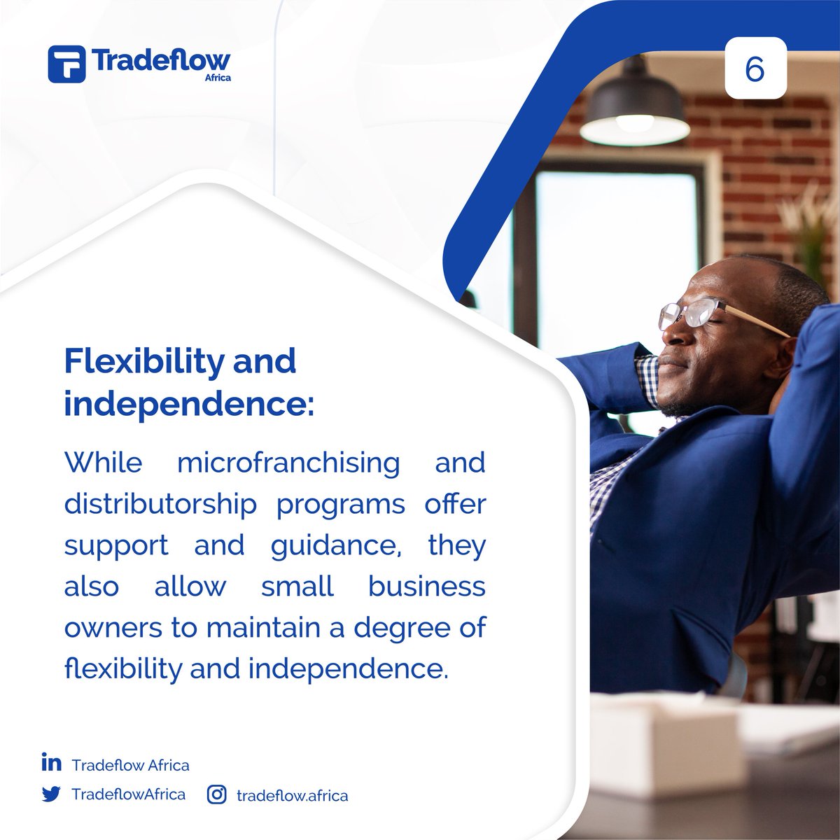 TradeflowAfrica's tweet photo. Join our network of successful small business owners today by sending us a direct message and start building your dream business!
#Microfranchising #Distributorship #SmallBusinessSuccess 💼🌟 https://t.co/SZBM7rlvpq