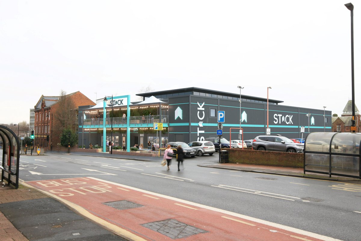 Planning permission has been granted today for a multi-million pound container village called Stack in central Carlisle.
The company behind it says shipping containers will be made into a complex with 5 bars, 10 street food outlets, and a central plaza with a balcony and stage.