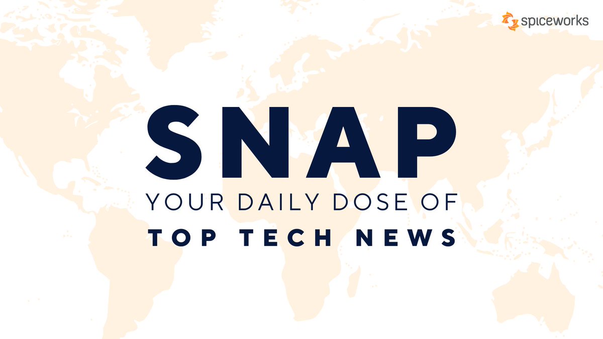 Spiceworks's tweet photo. IT pros, stay ahead of the game with SNAP!
Our daily tech news roundup delivers top stories specifically curated for you. Sign up now and never miss a beat. #technews #SNAPservice #ITpros
https://t.co/fqgomiSpag https://t.co/zZxNXlQb3L