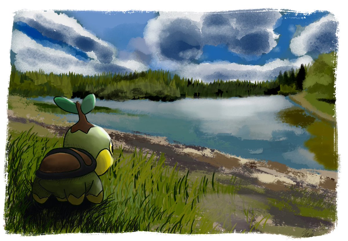 Imis25's tweet photo. turtwig appreciation #Pokemon https://t.co/zEw6g3MHXF
