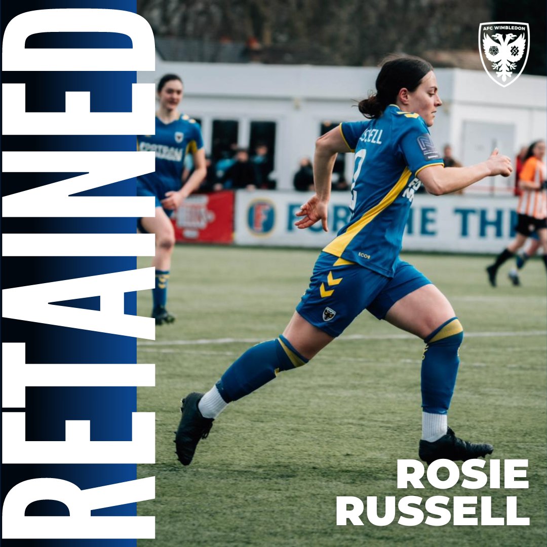 RETAINED 23|24 

13 seasons in yellow and blue... Here's to another one, <a href="/rosierussell31/">Rosie Russell</a>! 🔥