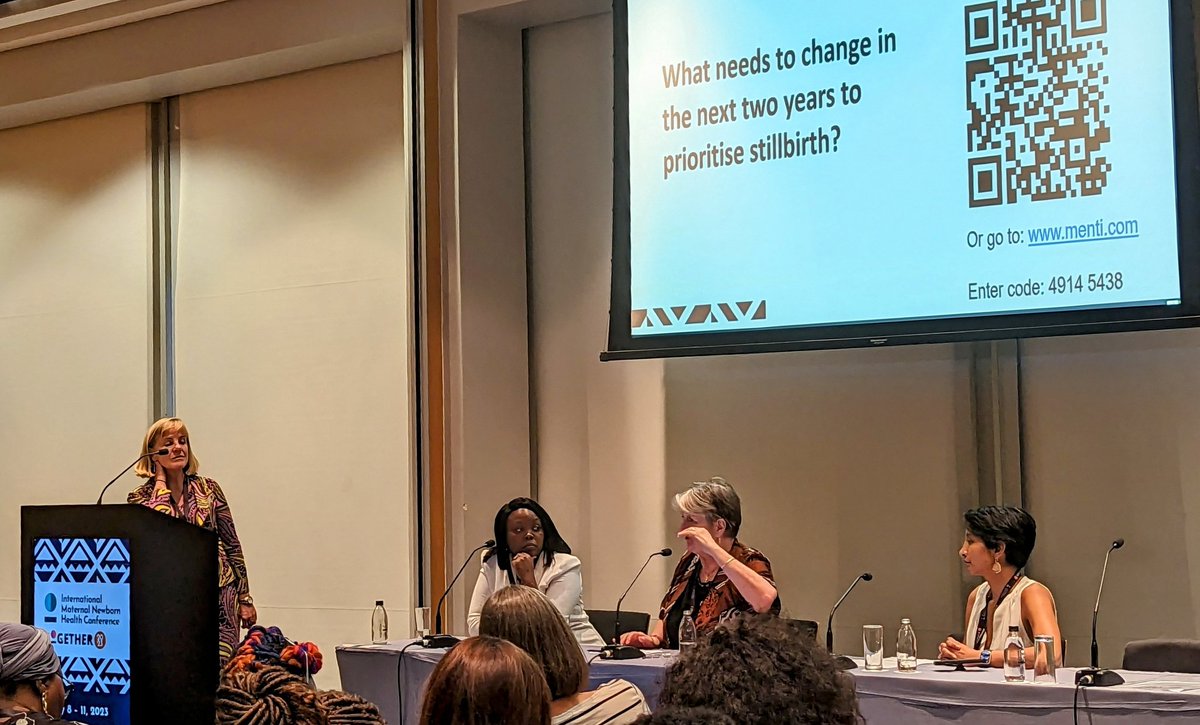 melissacmorgan's tweet photo. Fantastic #IMNHC2023 panel discussion on challenges & strategies to #EndStillbirth with @joylawn, @MamaDaktari, Hema Magge, Caroline Wanjiru, @HannahBlencowe, & Jeremy Shiffman #AligningTogether @MARCH_LSHTM @alignmnh https://t.co/MC5q1o4bQG