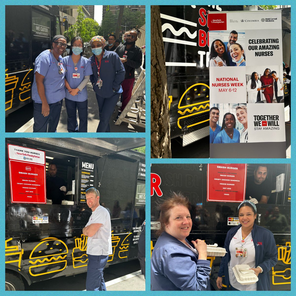 Day 2 of #NursesWeek2023 included highlighting Evidence Based Practice and Research accomplishments of the @nyphospital Lower Manhattan Team with our annual Poster Parade and some #smashburger lunch 🙌 🩺❤️🩺❤️🩺❤️🩺 #magnetnurses #proudCNO @WillieMManzano