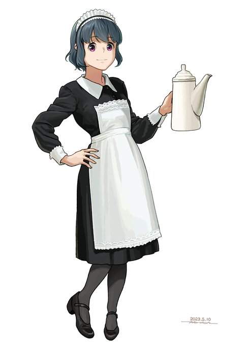 「maid apron teapot」 illustration images(Latest)｜4pages