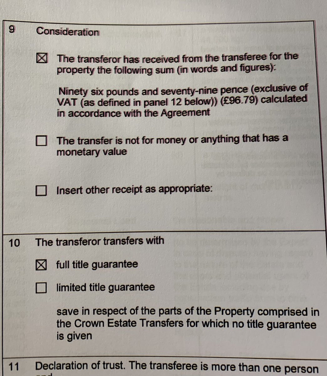 rbrooks45's tweet photo. @BenHouchen You did sell it for £100. Here's the Land Registry proof. We also reported the income that the public sector keeps (worth about 18% of what 90%-private-owned Teesworks Ltd gets). Maybe your press office will now answer questions (having refused to before and since the piece). https://t.co/nreNMmb4RD