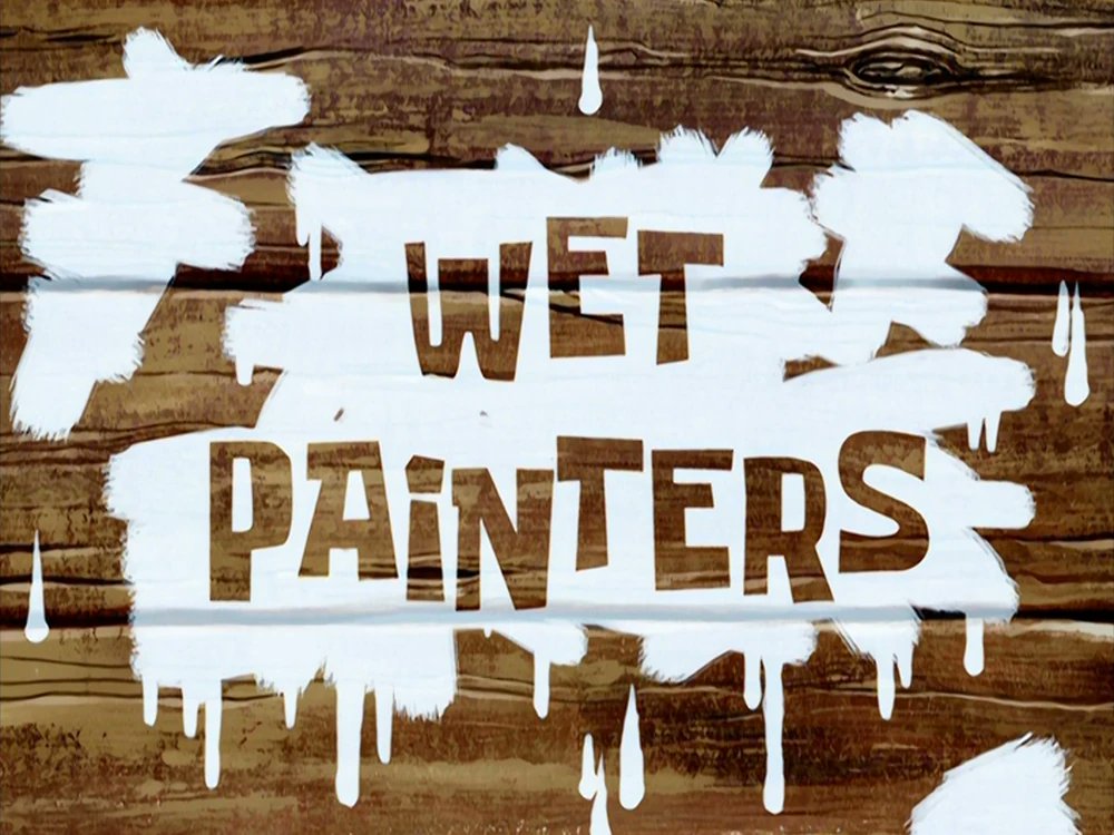 Trijosh1's tweet photo. Happy 21st Anniversary to "Wet Painters"! I like how SpongeBob and Patrick painted Mr. Krabs' house. #SpongeBobSquarePants #WetPainters #KrustyKrabTrainingVideo #CHGreenblatt #MarkOHare #SS #Happy21stAnniversary #21YearsAgo https://t.co/fIlbmazIeS
