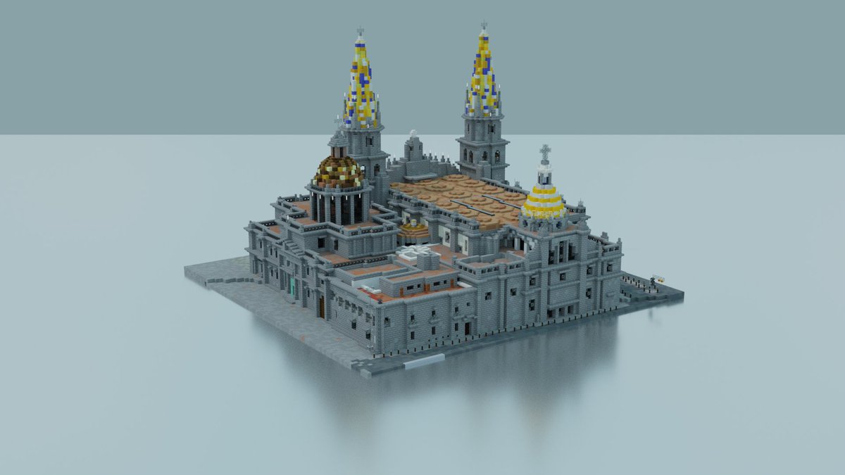 BteMexico's tweet photo. La Catedral de Guadalajara está completamente terminada! 🌟
Puedes preguntar en nuestro servidor de Discord para hacer una visita en Minecraft y apreciar el Progreso :)
RT si quieres un modelo del centro histórico completo! 🏛️
#buildtheearth #BTE #Guadalajara #Mexico #Minecraft https://t.co/OmqgOjzlrC