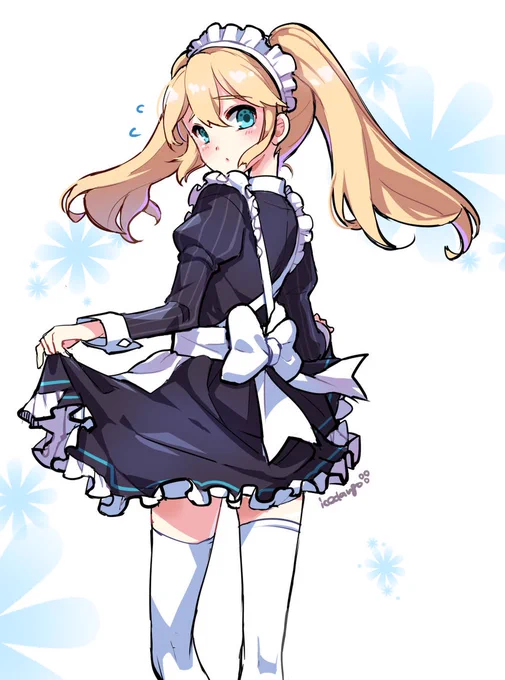 #メイドの日 らしいので掘り出し物を!…大分古い過去絵ですが #elsword_FA