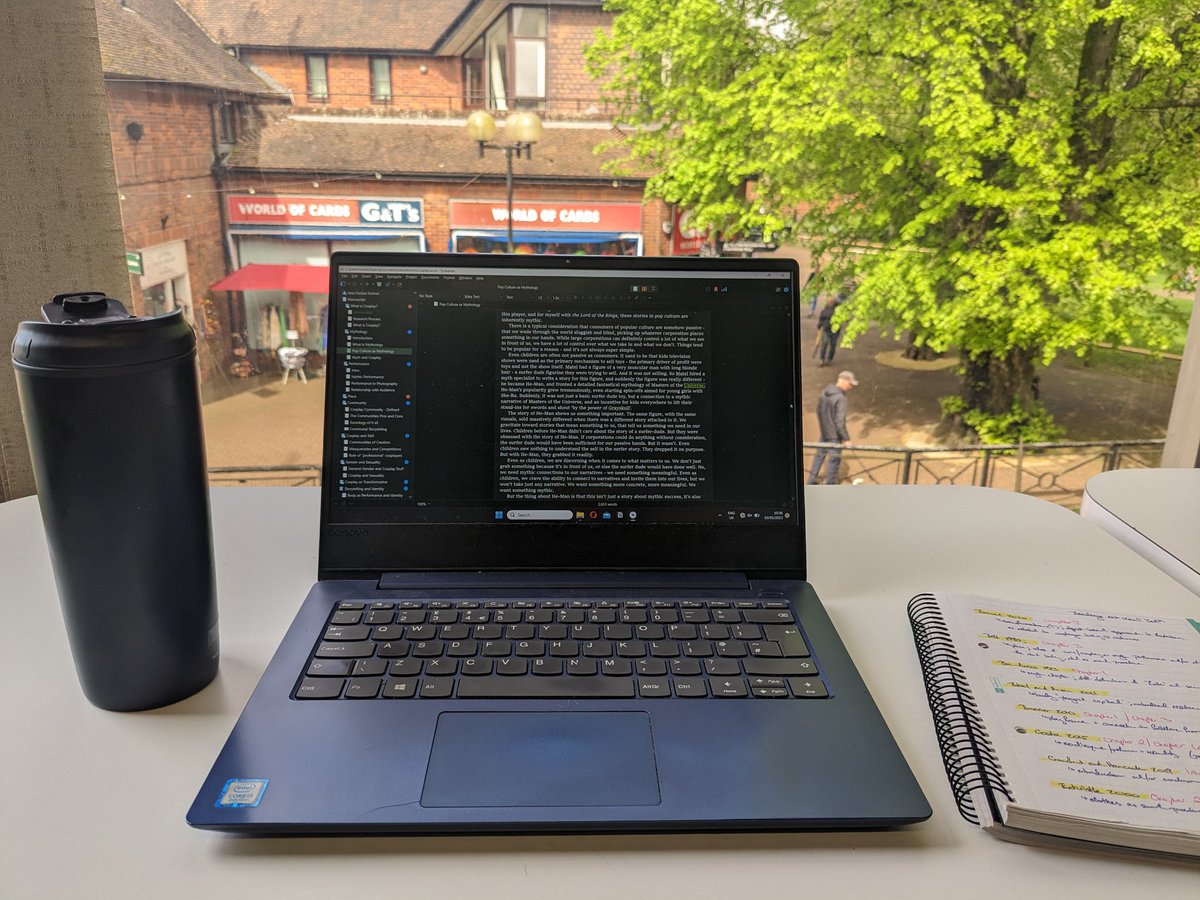 Did some cosplay chapter edits at the library today