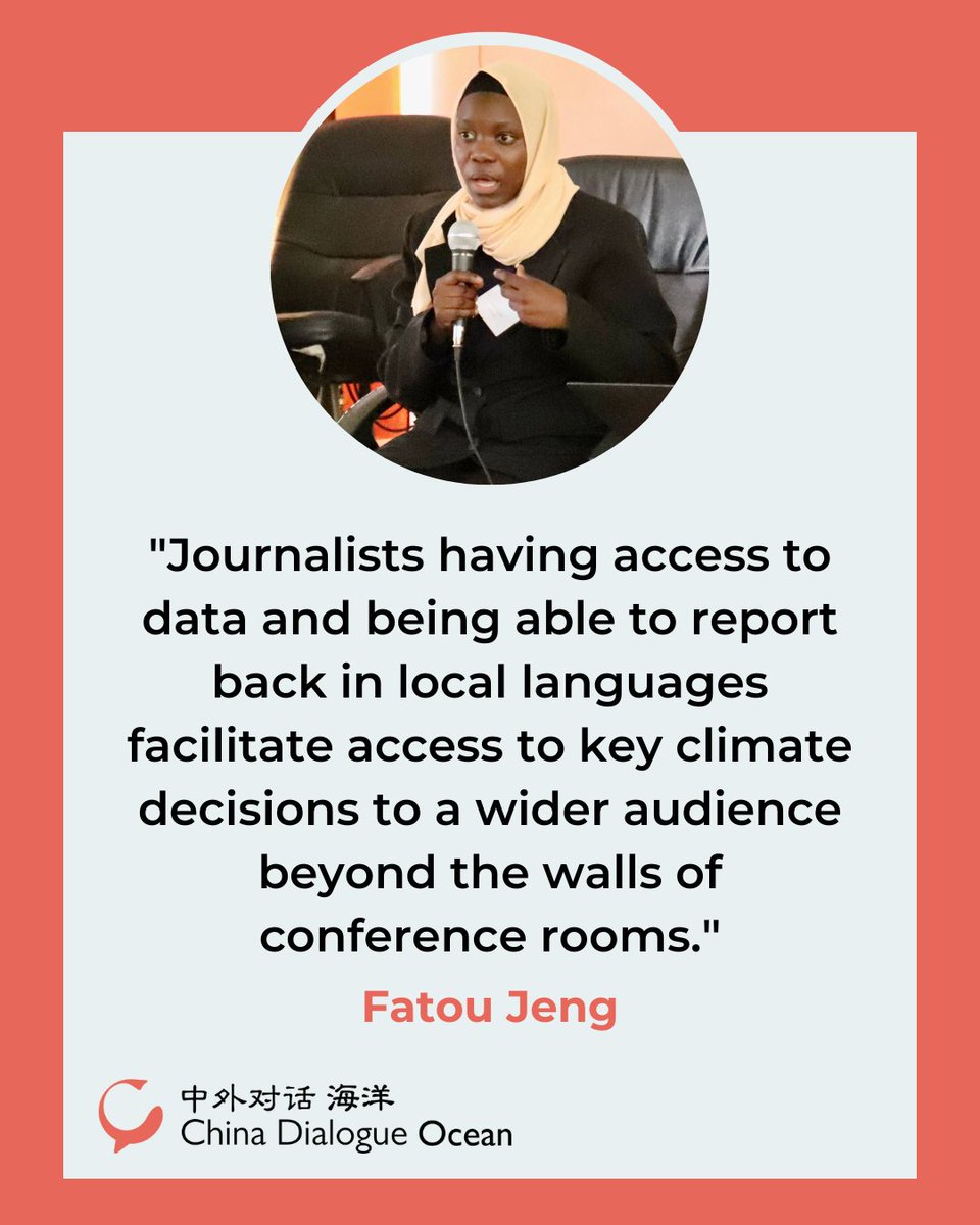 DialogueEarth_'s tweet photo. @fatoulaminjeng, founder of @EarthGambia, spoke of journalists' critical role in bringing global challenges to human consciousness.
“If journalists are passionate about environmental issues, they can support the works of activists to effect change in communities.”
🧵6/14 https://t.co/6JuByHEsxu