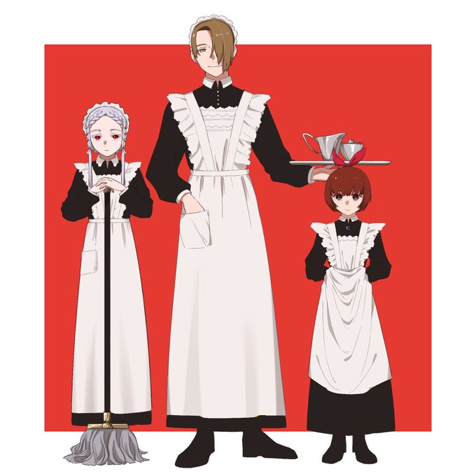 「maid apron teapot」 illustration images(Latest)｜4pages