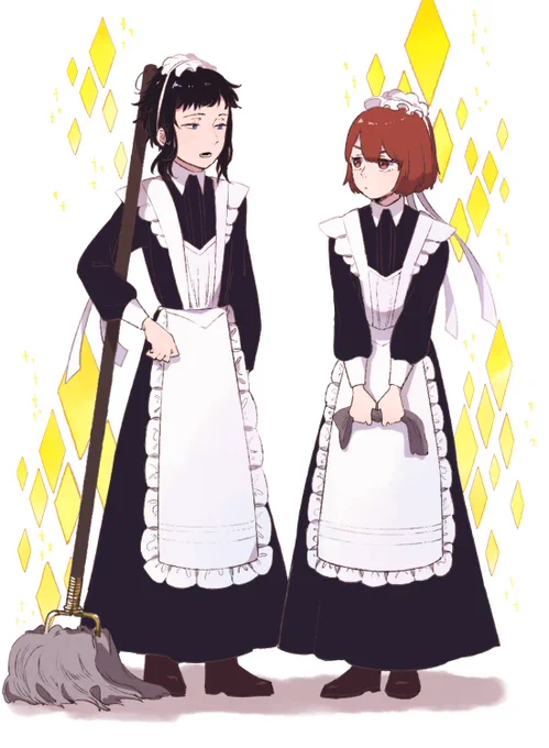 メイドの日、今から描くのはもう無理だということを悟ったので過去絵でお茶を濁します
