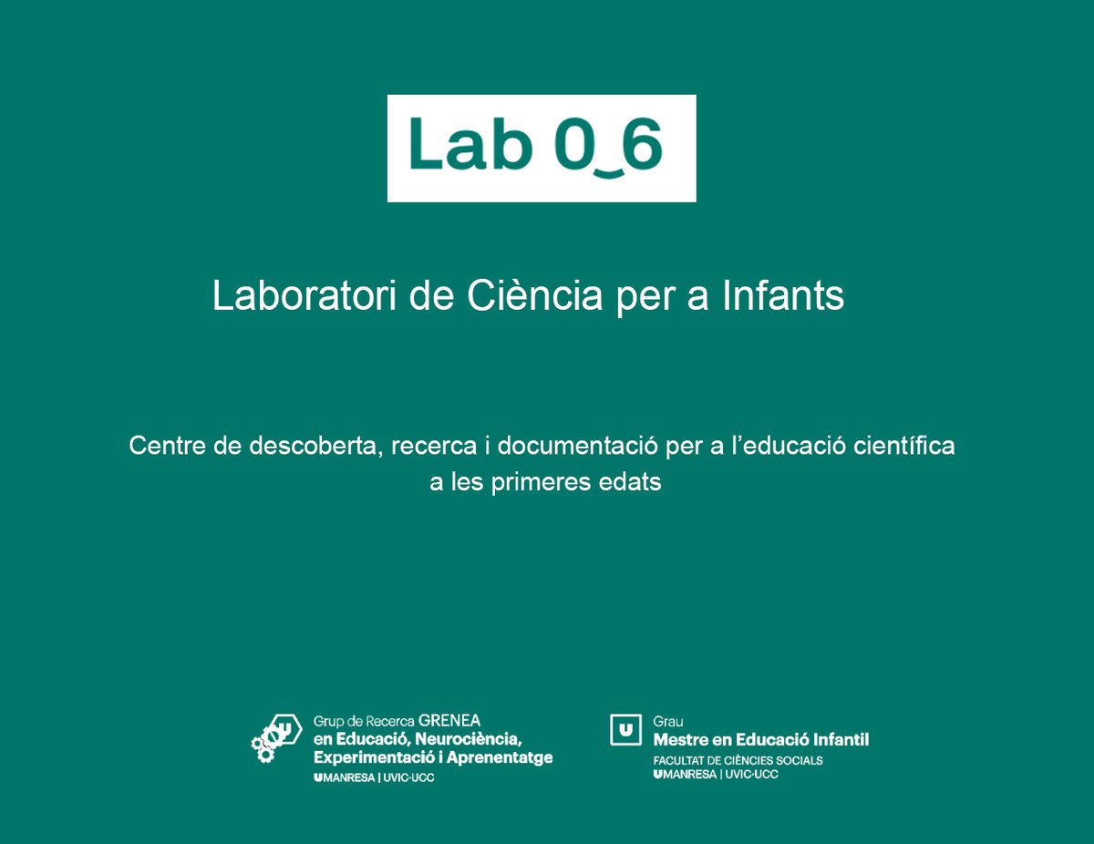 CRP_AltCamp's tweet photo. Recomanem: "Laboratori de Ciència per a Infants". Col·lecció de vídeos per a l’educació científica a les primeres edats elaborada pel LAB 0-6 de la Universitat de Manresa. https://t.co/tnkmpzSTWX https://t.co/Z0PQACY35N