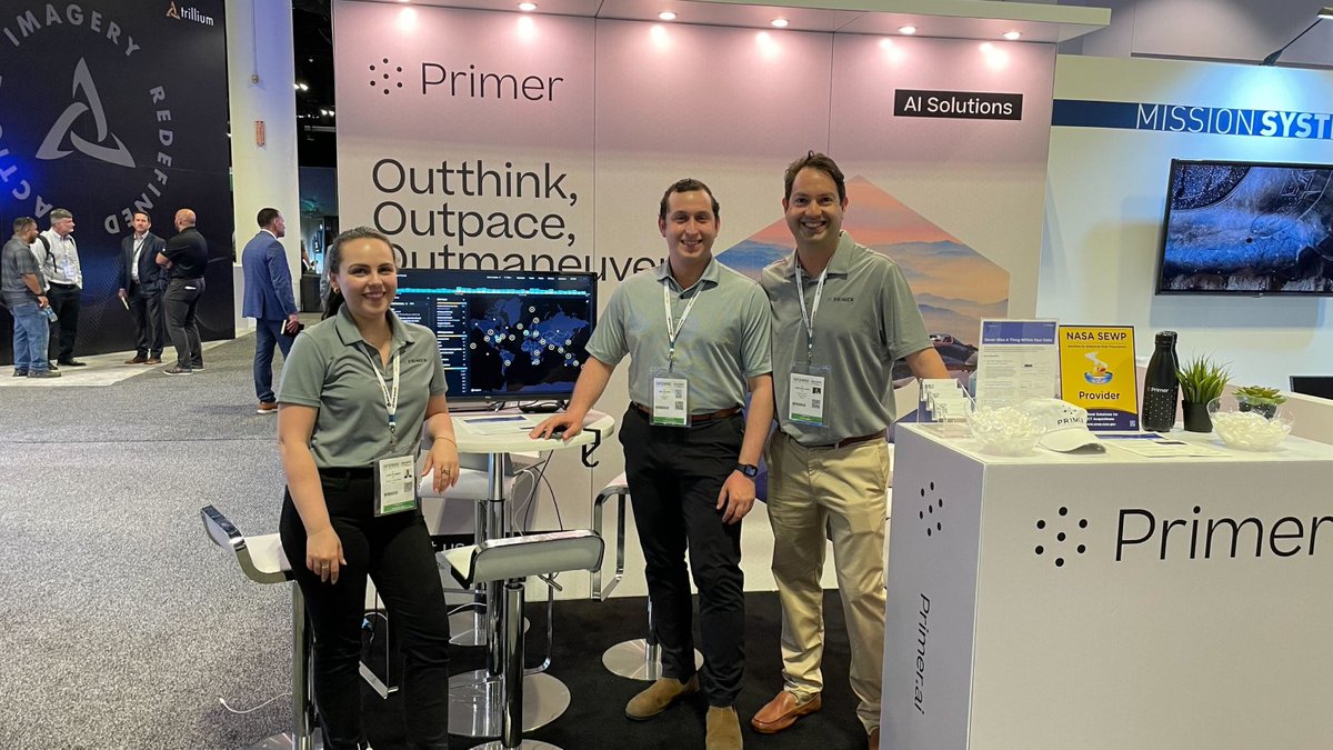 primer_ai's tweet photo. Ready for day 3 of #sofweek2023! 

With the @DeptofDefense investing in data collection &amp; sharing, it can be challenging to process the sheer volume of information collected.

Visit booth 1050 to learn how our #AI solutions can help you extract valuable insights from your data. https://t.co/te1GZ8pzal