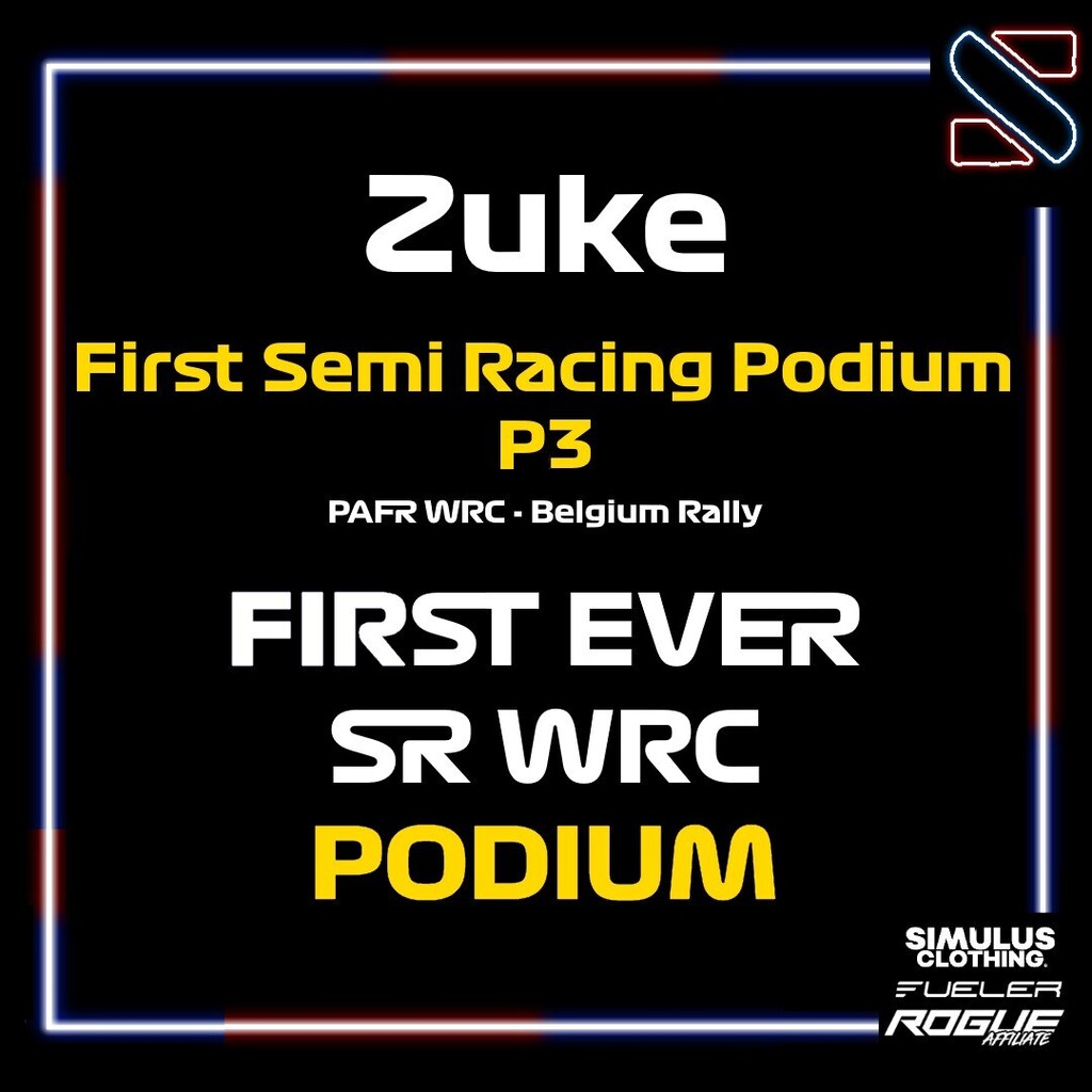 Zuke did it!
His first ever Semi Racing eSports podium together with FIRST EVER SR PODIUM IN WRC.
Great Job Buddy 🔥 instagr.am/p/CsEOBXvtuVl/