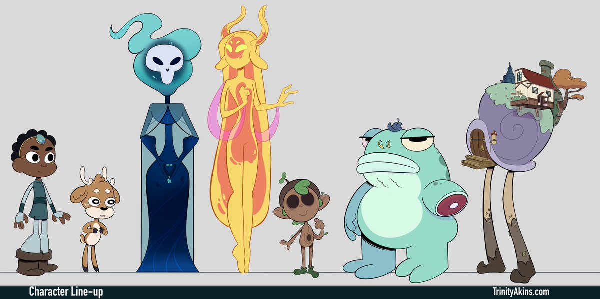 _Trinity_Akins's tweet photo. Here’s a character line up I’ve been working on. #drawingwhileblack https://t.co/EXTcqJ4mpA