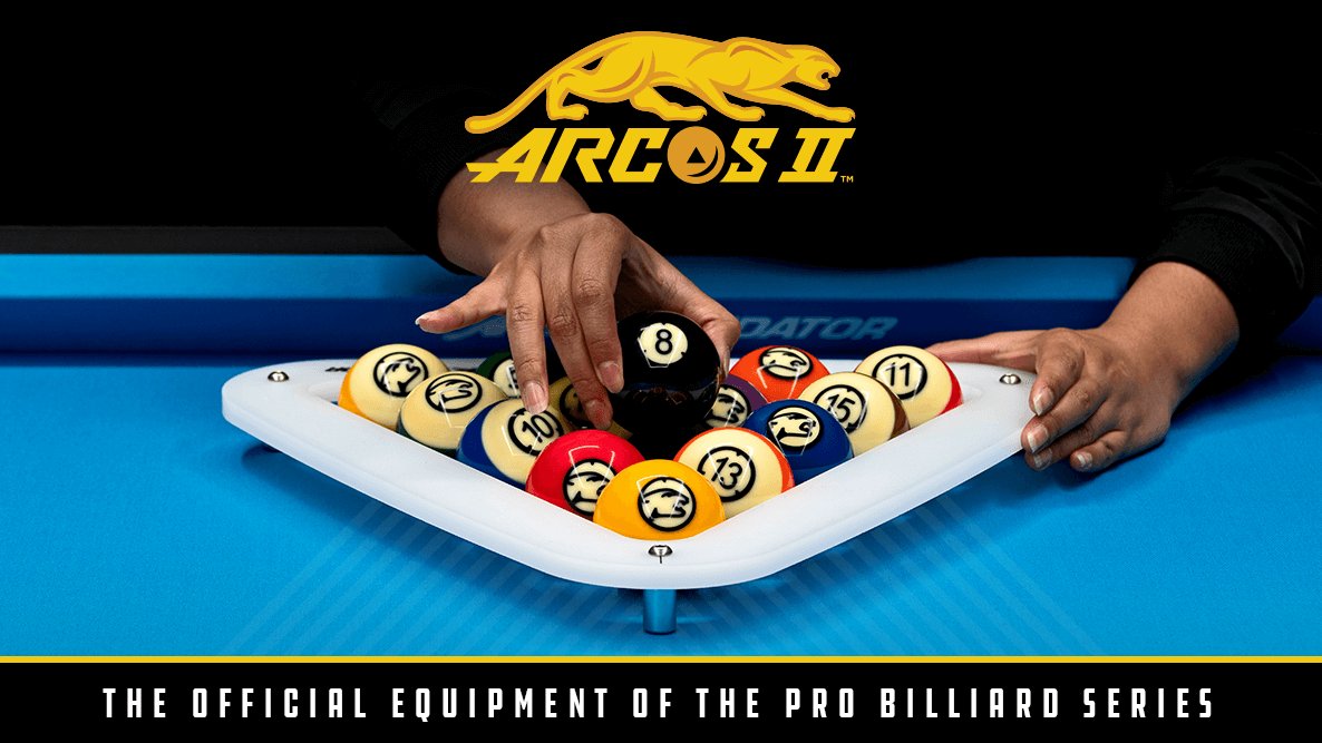PredatorCues's tweet photo. ARCOS II Reserve Pool Balls, made in partnership with Aramith, are the official ball for @PBilliardSeries Tournaments for their true roll, anti-skid technology, and precision design. 
Pro-Level Billiard Balls: https://t.co/eGeBWGIJyH
#ProfessionalPool #ProBilliards #PredatorCues https://t.co/EThJ3HkKGs